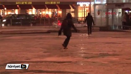 Taksim beyaza büründü