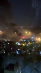 تصاعد دخان من سجن في طهران وسماع دوي طلقات نارية