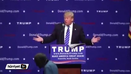 Donald Trump saçının peruk olmadığını kanıtladı