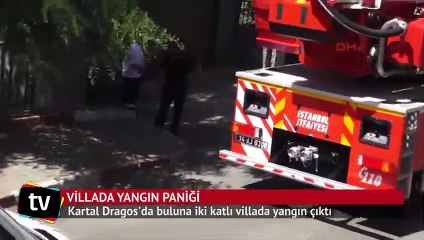 Villada yangın paniği