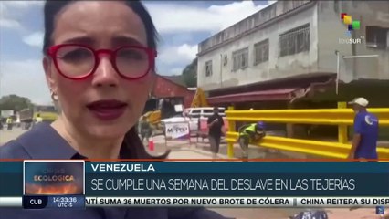 Venezuela: Avanza recuperación en las Tejerías