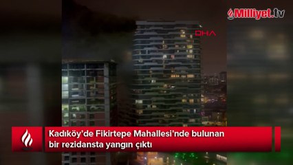 Kadıköy’de rezidansta yangın! Çok sayıda ekip sevk edildi