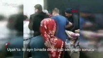 Son dakika haber... Uşak'ta iki ayrı binada doğal gaz patlaması
