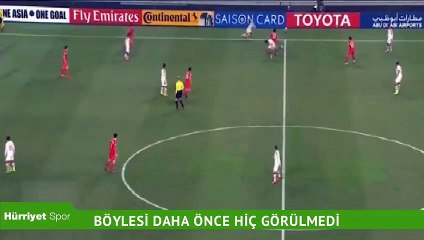 Futbol sahalarında görülmemiş olay
