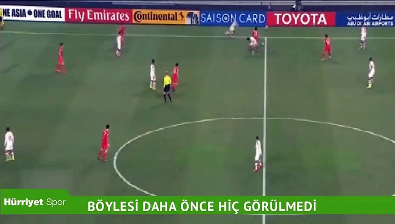Futbol sahalarında görülmemiş olay