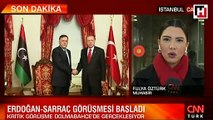 Cumhurbaşkanı Erdoğan, Libya Başbakanı Sarrac görüşmesi başladı