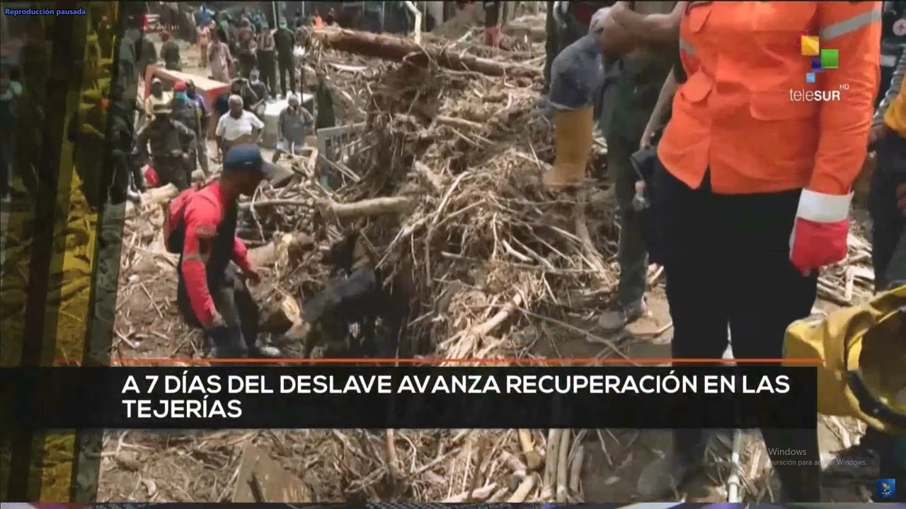 teleSUR Noticias 14:30 15-10: Luego de una semana avanza la recuperación de Tejerías