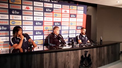 England press conference after win over Samoa