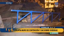 Deslizamiento en Chorrillos: Muro de contención colapsa y sepulta viviendas