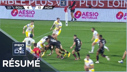 PRO D2 - Résumé Rouen Normandie Rugby-Stade Montois: 28-23 - J07 - Saison 2022/2023