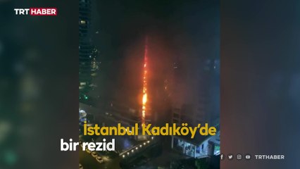 İstanbul'da 24 katlı binada yangın