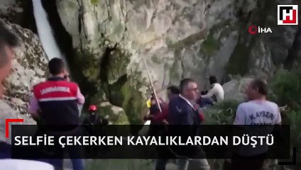 Selfie çekerken kayalıklardan düştü