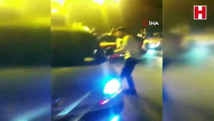 Düğün konvoylarında şoke eden görüntüler kamerada