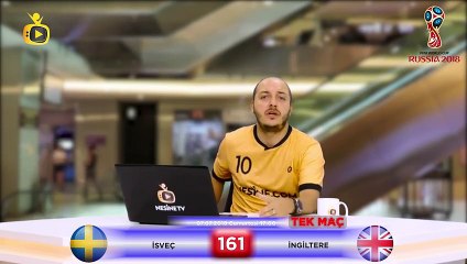 İsveç-İngiltere TEK MAÇ iddaa tahminleri - 7 Temmuz 2018
