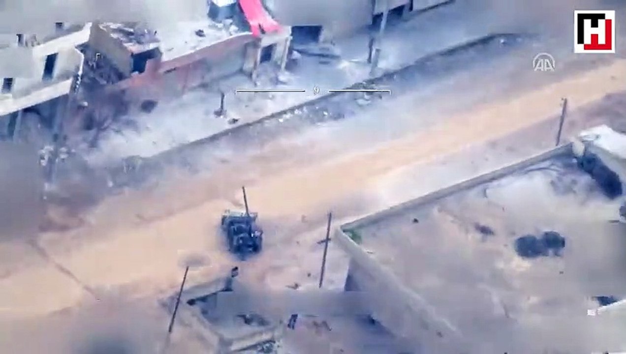 Drones capture YPG attacks on Turkey from Syria