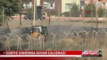 SURİYE SINIRINA DUVAR ÇEKİLİYOR