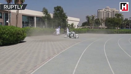 Dubai’de uçan motosiklet tanıtıldı
