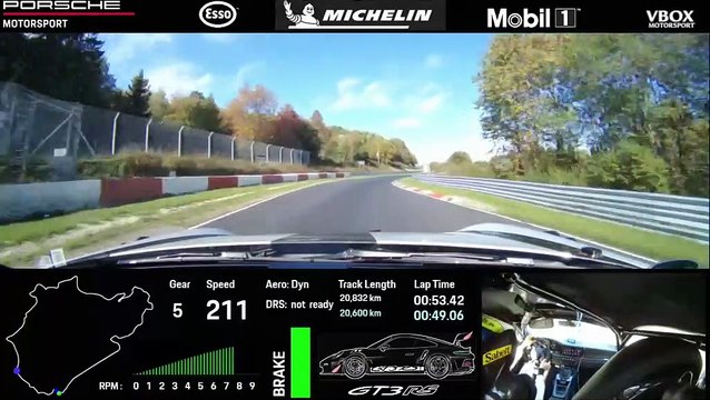 La Porsche 911 GT3 RS boucle la Nordschleife du Nürburgring en 6:49.328 minutes