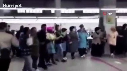 Fabrikada halaylı doğum günü partisi