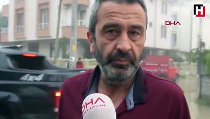 Ana su borusu patladı evleri su bastı