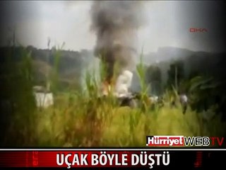 UÇAĞIN DÜŞME ANINI AMATÖR KAMERA KAYDETTİ