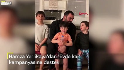 Hamza Yerlikaya 'Evde kal' kampanyası için şınav çekti!