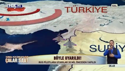 Rus uçağı böyle uyarıldı