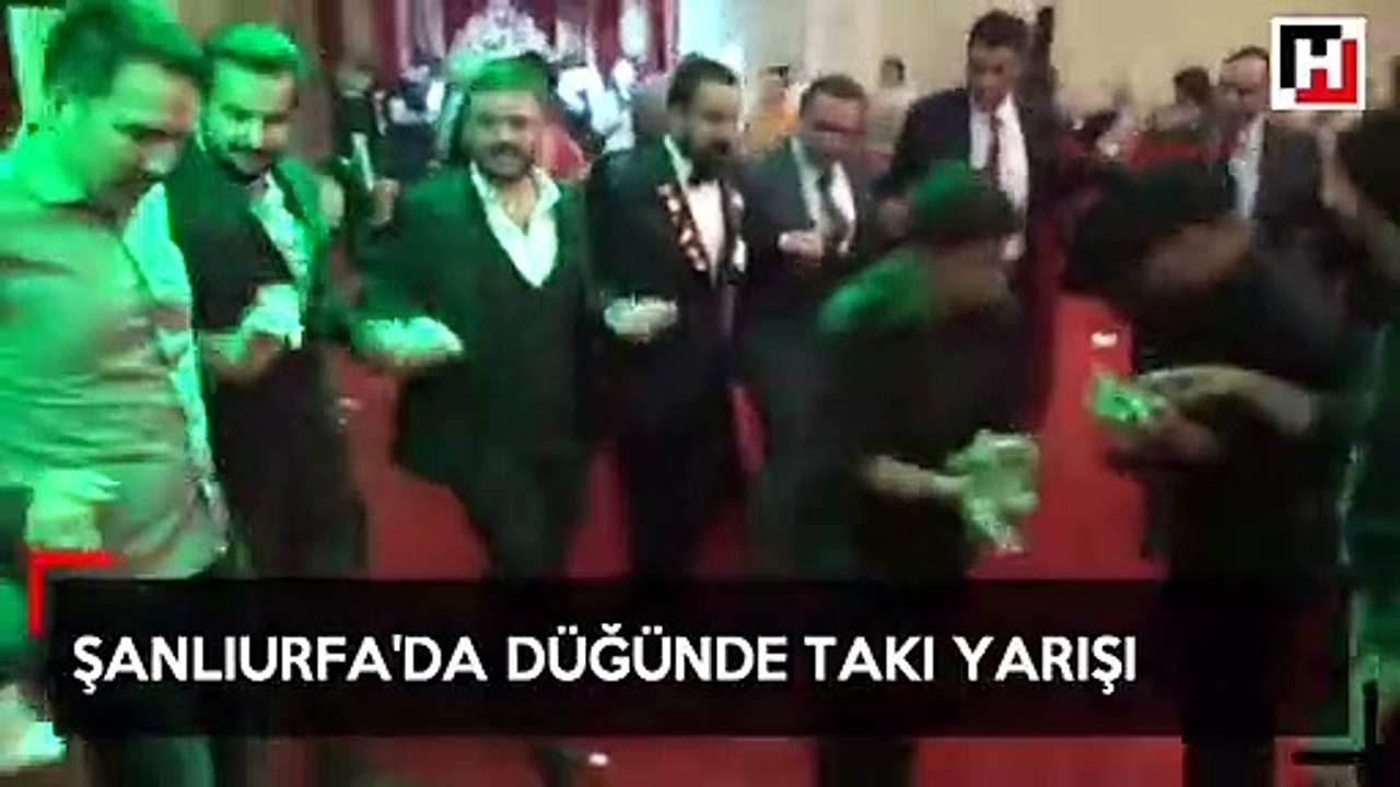 Şanlıurfa'da düğünde takı yarışı