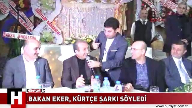 BAKAN EKER KÜRTÇE ŞARKI SÖYLEDİ