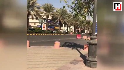 Riyad'da patlama! Dumanlar yükseliyor...