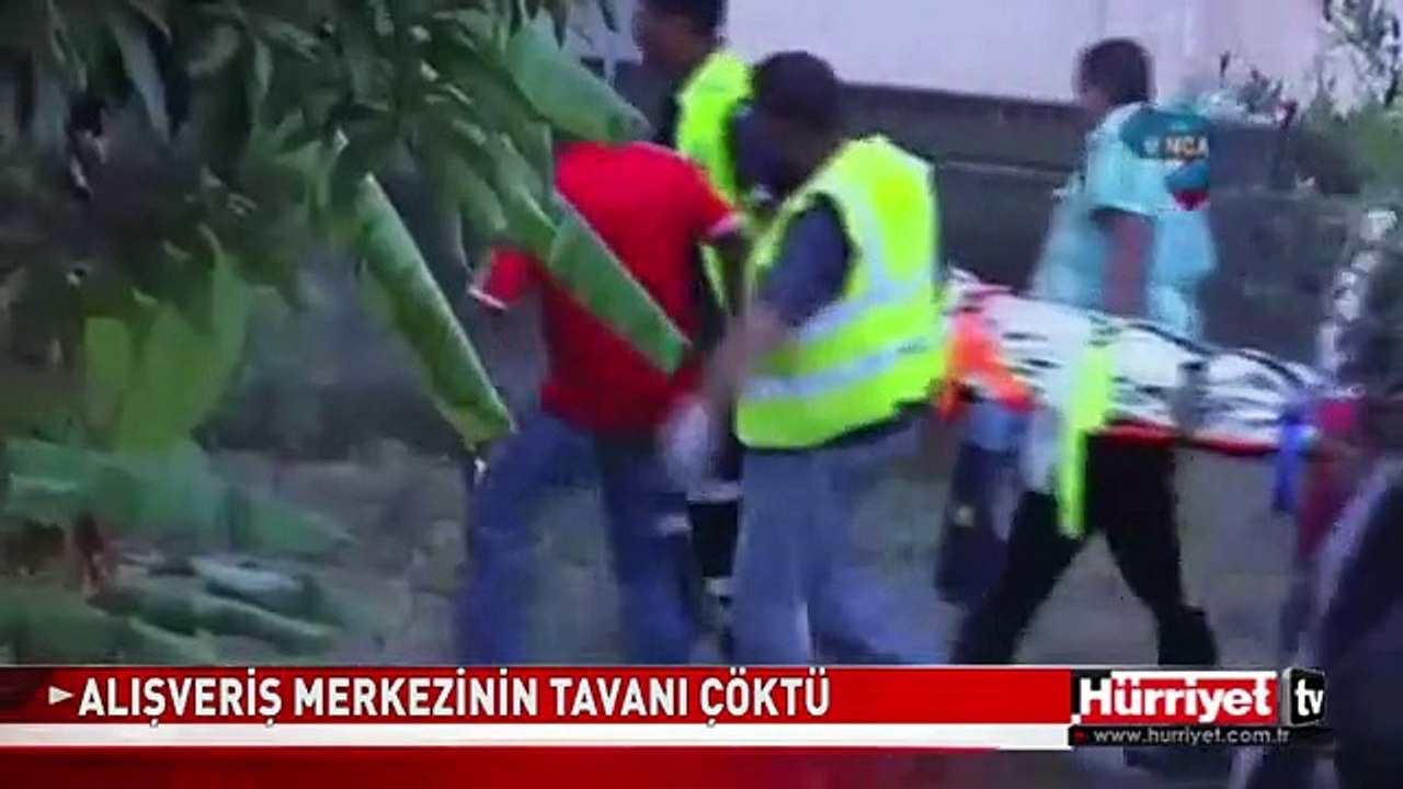GÜNEY AFRİKA'DA ALIŞVERİŞ MERKEZİNİN TAVANI ÇÖKTÜ