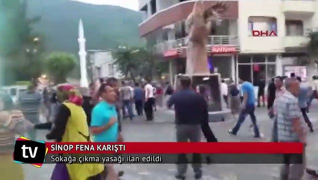 Sinop'ta ortalık karıştı! Sokağa çıkma yasağı ilan edildi