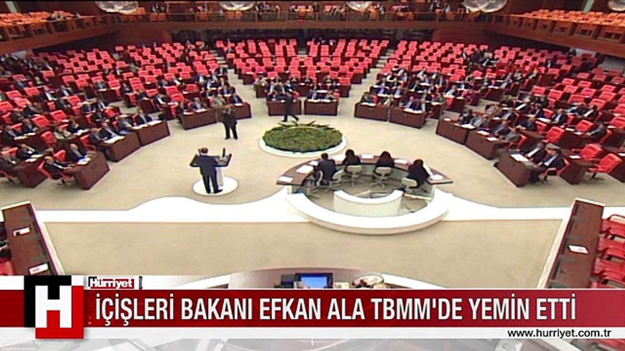 İÇİŞLERİ BAKANI EFKAN ALA TBMM'DE BÖYLE YEMİN ETTİ