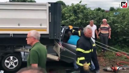 Düzce'de feci kazada hayatlarını kaybettiler