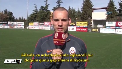 Sneijder'den ‘Efsane'ye doğum günü mesajı