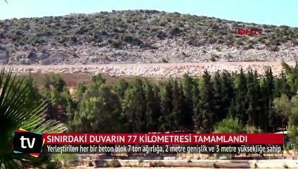 Sınırdaki duvarın 77 kilometresi tamamlandı