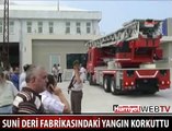 FABRİKADA ÇIKAN YANGIN KORKUTTU