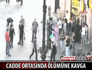 CADDE ORTASINDA ÖLÜMÜNE KAVGA