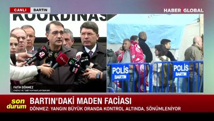 Bakan Dönmez'den Bartın Amasra'daki maden faciasının nedeni hakkında açıklama
