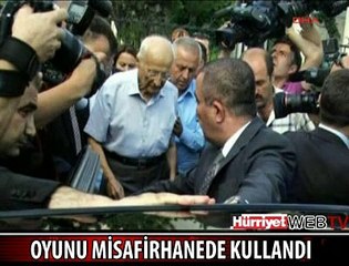 OYUNU MİSAFİRHANEDE KULLANDI