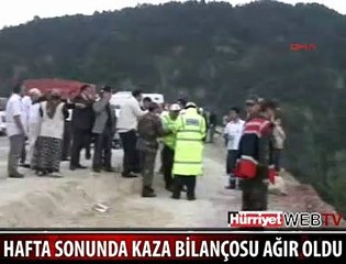 KAZA BİLANÇOSU AĞIR OLDU