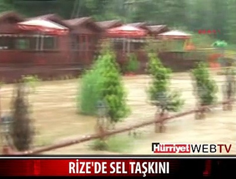 RİZE'Yİ SEL ALDI