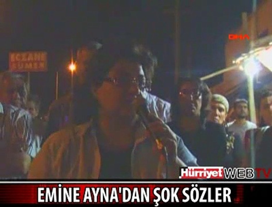 EMİNE AYNA'DAN ŞOK SÖZLER