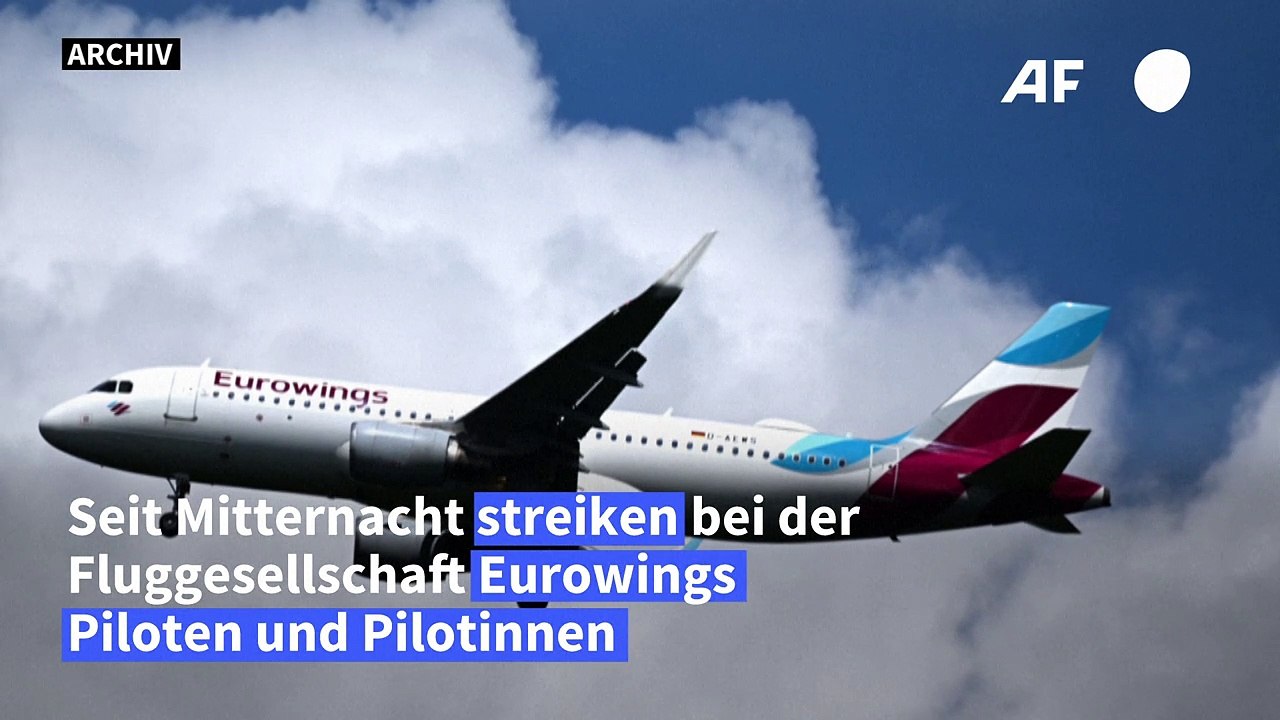 Dreitägiger Streik bei Eurowings begonnen