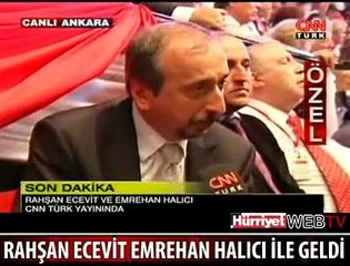 RAHŞAN ECEVİT VE HALICI'DAN DESTEK