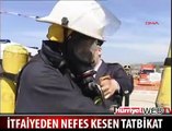 İTFAİYECİLERDEN NEFES KESEN TATBİKAT