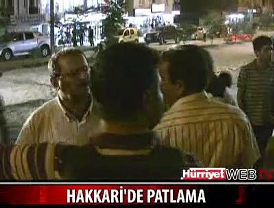 HAKKARİ'DE PATLAMA