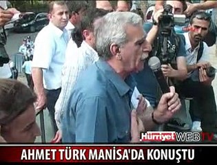 SİYASİ YASAKLI AHMET TÜRK KONUŞTU