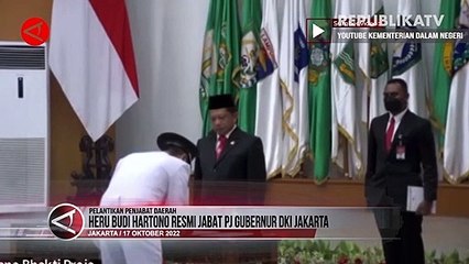Mendagri Resmi Lantik Heru Budi Jadi Pj Gubernur DKI Jakarta