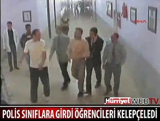 POLİS ÖĞRENCİLERİ SINIFLARDA KELEPÇELEDİ